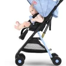 Роскошная детская коляска складная детская коляска высокий пейзаж для сидения и лежания для новорожденных четыре колеса 6 цветов