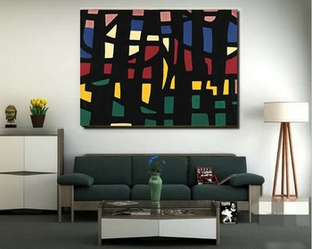 

Handmade painting abstract painting on oil canvas for living room decor and wallpaper