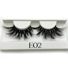 Mikiwi 25mm False Eyelashes Wholesale Thick Strip 25mm 3D Mink Lashes Custom Packaging Label Makeup Dramatic Long Mink Lashes 3