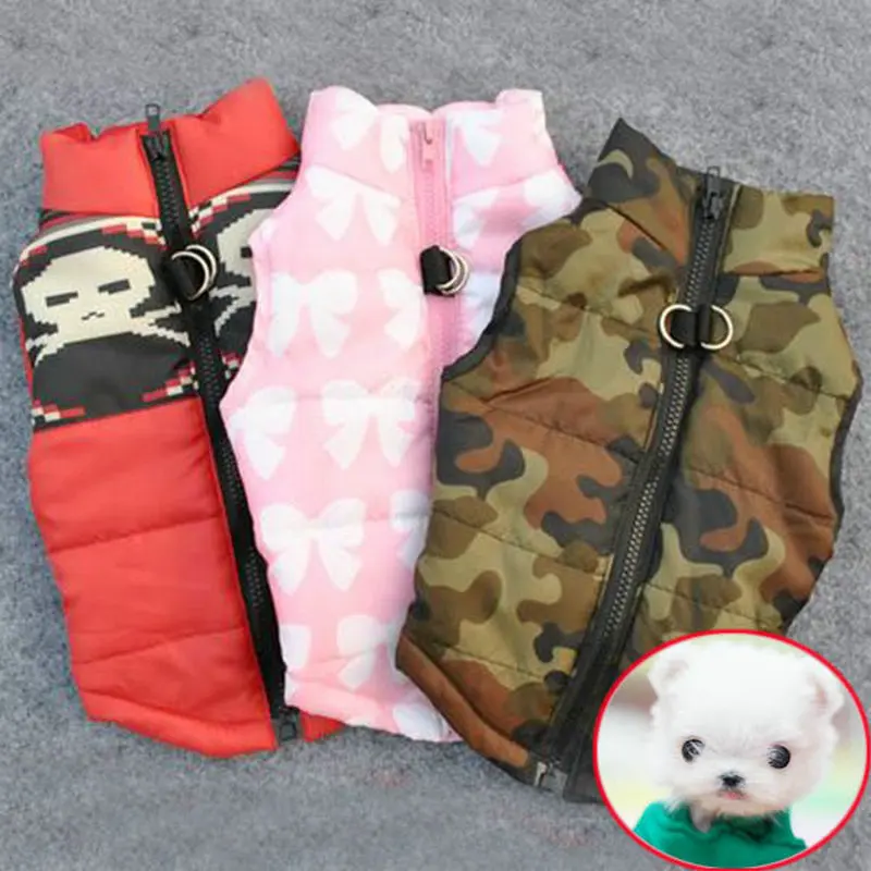 Winter Warm Pet Dog Clothes Vest Harness Puppy Coat Jacket Apparel 6 Color Large