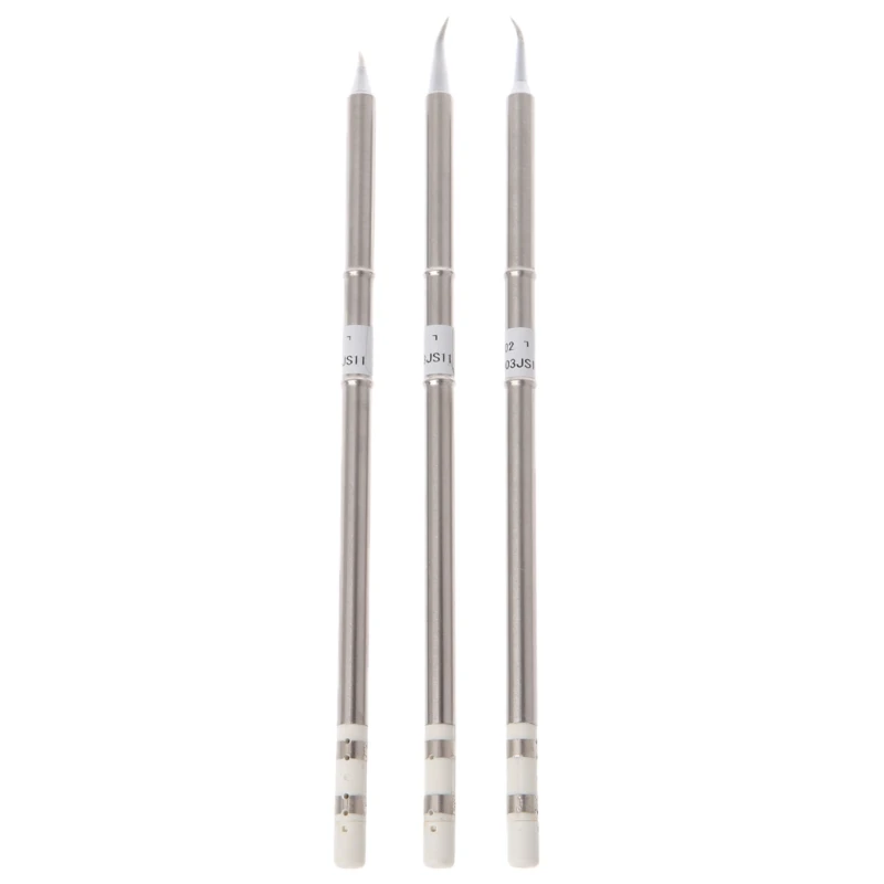 

3 Pcs T12-J02 T12-JL02 T12-JS02 Iron Tips For Hakko Soldering Station FX-951 952