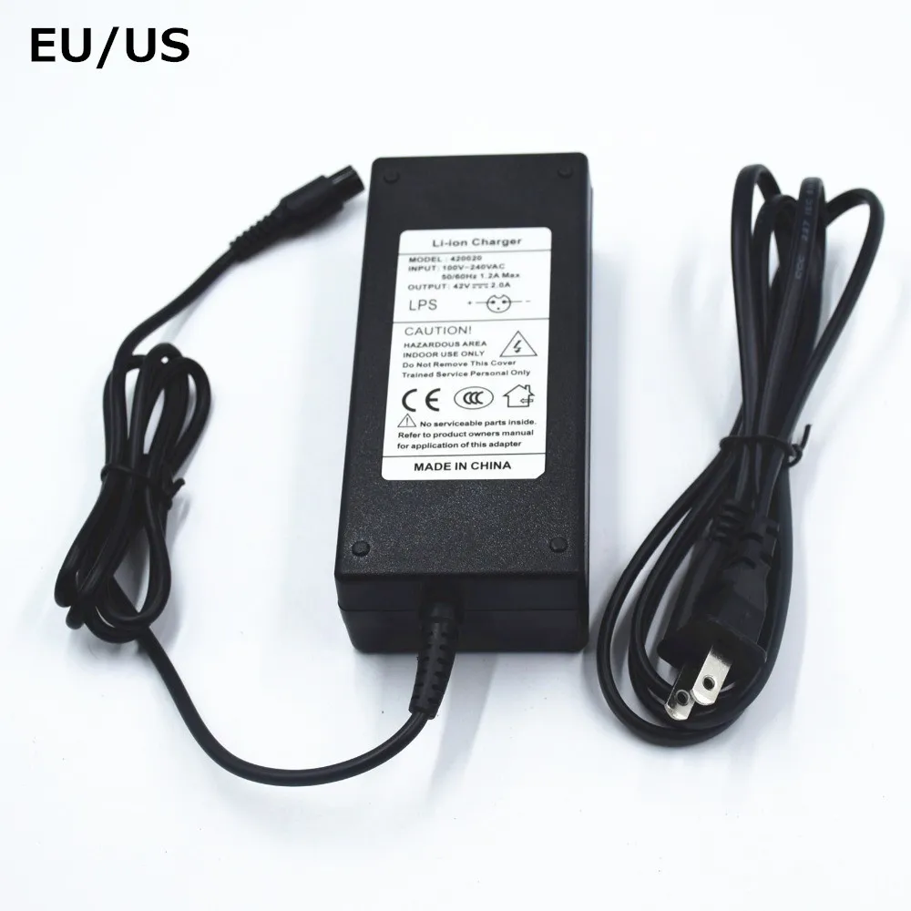 Details about  / 3 pin Au Charger Ac Adapter For Hoverboard Segway Electric Scooter 42V 2000mA