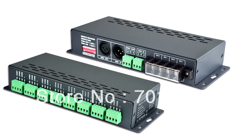 

LT-880 24CH DMX-PWM Decoder;DC5-24V input;3A*24channel output