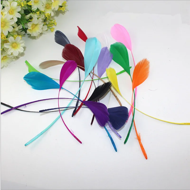 10Pcs/lot 10-18cm Multi Color Natural Goose Feathers For DIY Jewelry Craft Making Wedding Decoration | Дом и сад