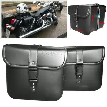 

Motorcycle PU Leather Saddlebags Tool Bag For Harley Davidson Dyna Softail Sportster Touring Street Glide Road King XL 1200 883
