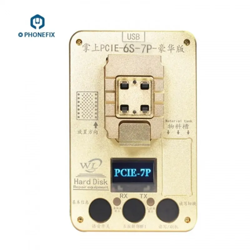 

WL PCIE NAND Flash Test Fixture Hard Disk Read Write Repair Programmer for Modifying Underlying Data For iPhone 6S 6SP 7 7P
