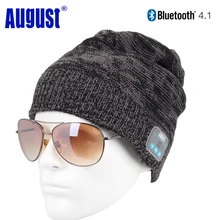 Wholesale August EPA20 Wireless Bluetooth Beanie Hat Cap with Stereo Speaker and Microphone Wireless Headphone Earphone for Outdoor Sports