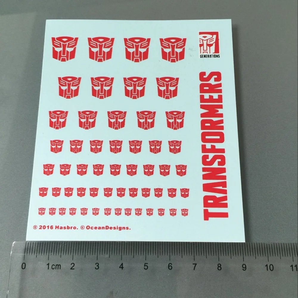 

2016 Ocean Autobot/Decepticon Logo Clear/White bcakground Water Applique!