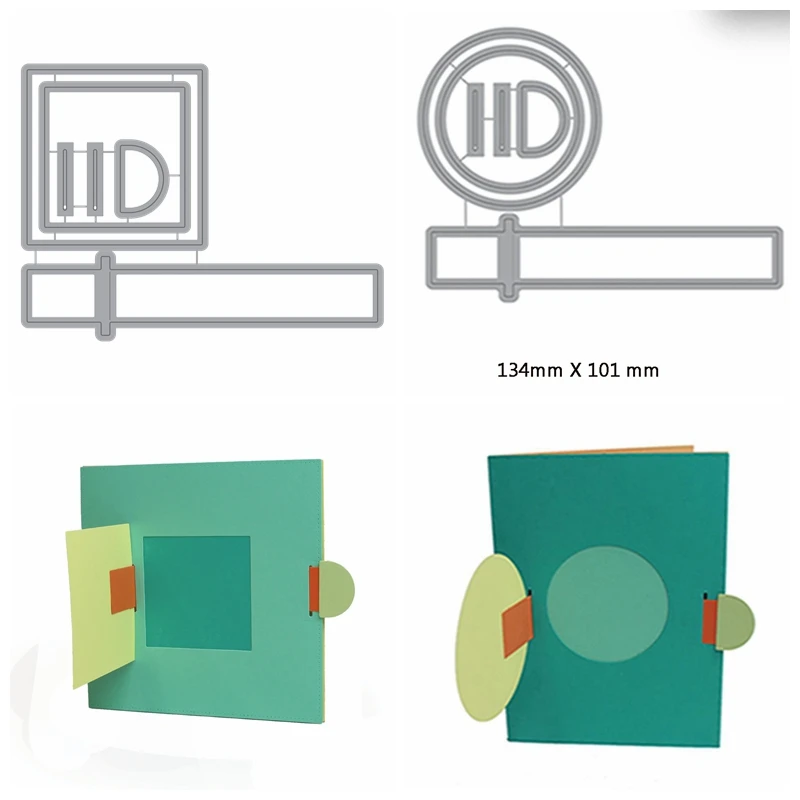 

Pop-up Square Circle Shape Metal Cutting Dies Stencil Scrapbook Album Embossing For Gift Card Making Handcrafts 2019 new