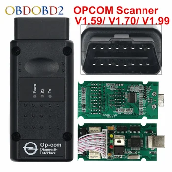 

Newly OP COM 2018 For Opel Diagnostic Scanner OP-COM V1.59 V1.70 V1.99 OBDII Diagnostic Interface For Opel Cars OPCOM CAN BUS