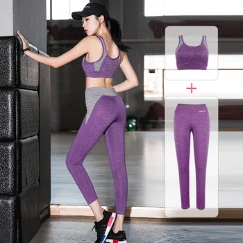 

Sports Wear for Women Gym Yoga Set Running Fitness Clothing Jogging T-shirt Leggings Tights Workout Clothes Sport Suit Women