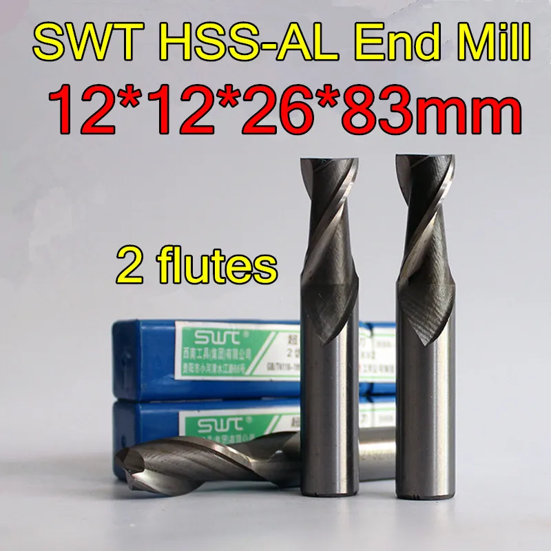 2-Pack 6mmx6mm HSS-AL Straight Shank End Mill Cutters - 4 Flute Milling Machine Bits - View #7