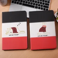 folio case אוטומטי Cartoon חתול Case עבור iPad חדש Mini 5 Folio Stand Smart Cover אוטומטי השכמה / שינה אפל iPad Mini 5 2019 מקרים מגן (5)