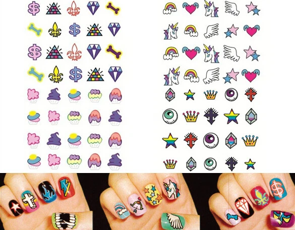 

4 Sheets /Set Nail Art Sticker Decorations Stickers on Nails Design Beauty Tools