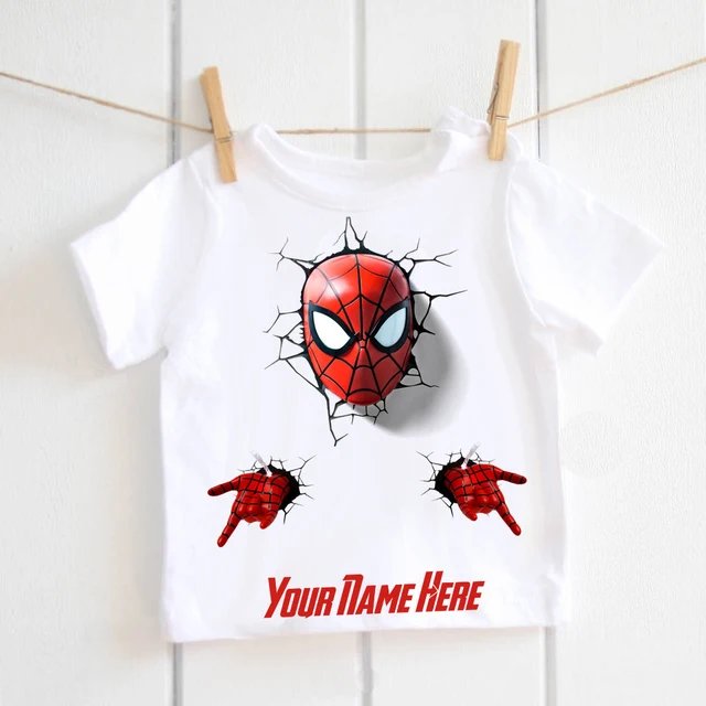 Spider Man T shirt Baby boys fashion personalised Tshirt marvel the