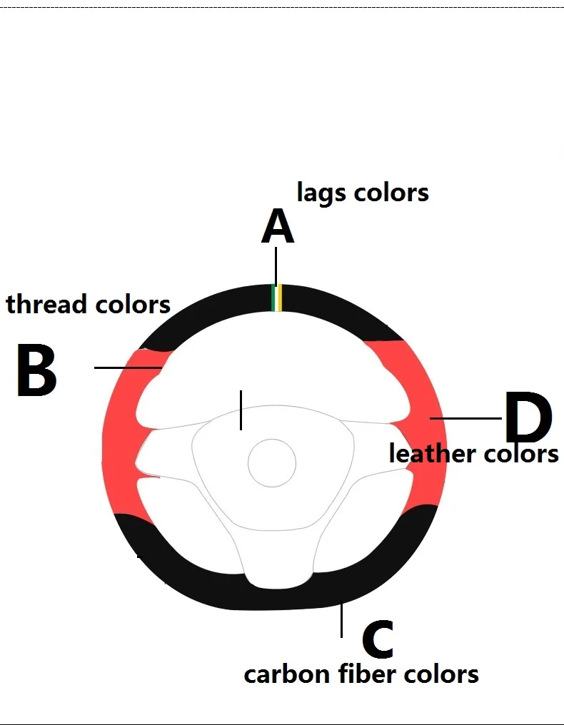 Подходит для рулевого колеса FORD MUSTANG- из углеродного волокна