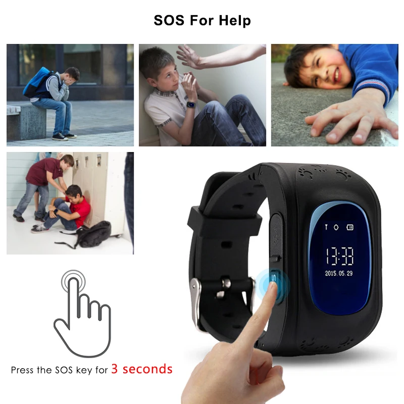Продажа Q50 Смарт часы Детские oled экран gps wifi отслеживание SOS сигнализация анти потеря детские наручные часы двусторонняя связь IOS Android детские часы