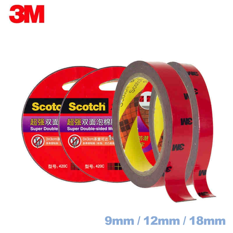 3M скотч сильная клейкая губка мощная пенная двухсторонняя лента Черная