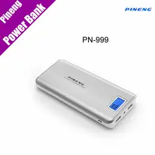 100% Original Pineng Power Bank PN-999 Super High Capacity 20000mAh Dual Micro USB Charger Mobile Power for Smartphones Tablets