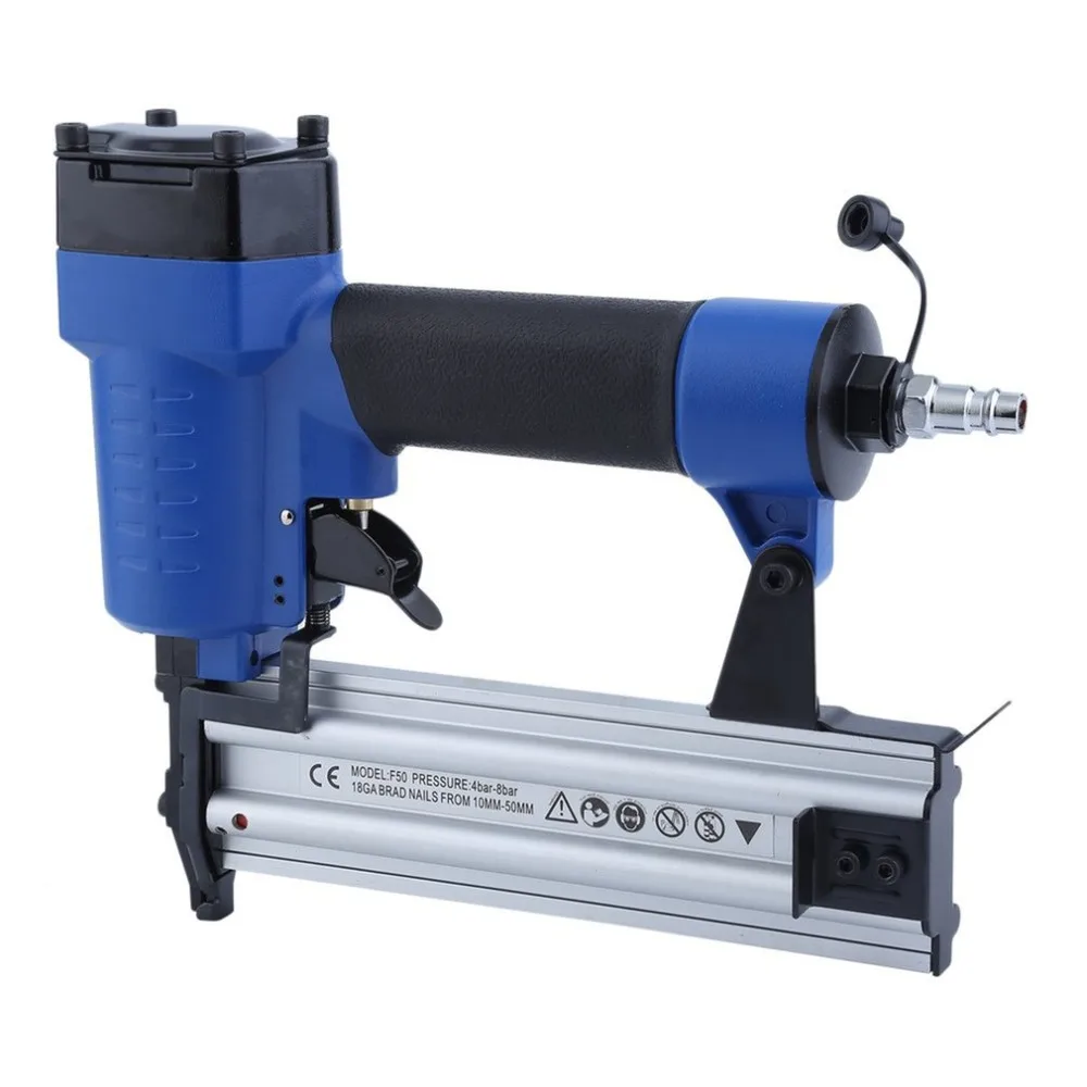 Pneumatic Air Nail Gun Straight Nail Gun Air Stapler Nailer 15-50MM Furniture Wire Stapler F50 Woodworking Pneumatic Air Power Pneumatic Air Nail Gun Straight Nail Gun Air Stapler Nailer 15-50MM Furniture Wire Stapler F50 Woodworking Pneumatic Air Power