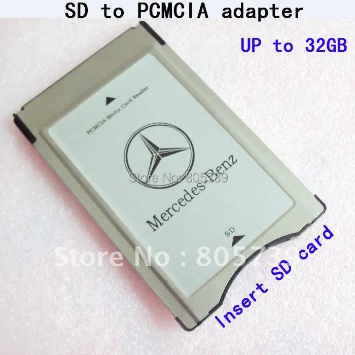 PCMCIA Media card reader SD card to PCMCIA card adapter support 2G 32G