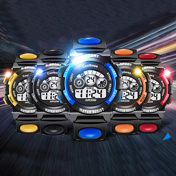 Fashion Sport Watch Children Kids Watches For Boys Students Electronic LED Digit Fashion Sport Watch Children Kids Watches For Boys Students Electronic LED Digit