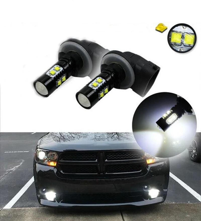

Dongzhen 2X 881 10SMD Super White Chip 50W 6000K LED External Lights Fog Light Driving Lamp DRL Daytime Running Light Bulb