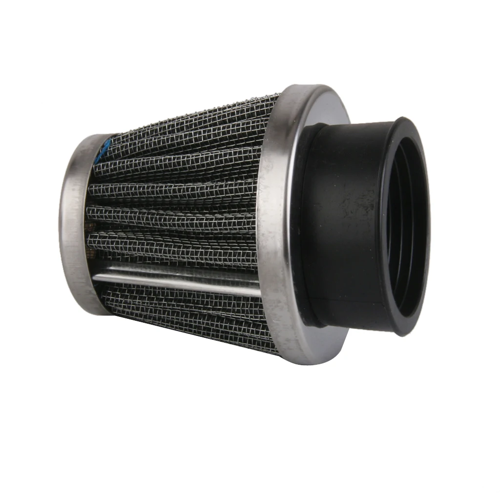 48mm Motorcycle Air Filter Universal Air Intake Cone Fuel Filter Cleaner High Flow Cold Air Intake Filter for Motorcycle Scooter