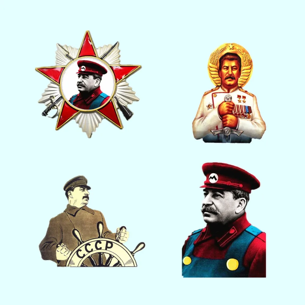 CCCP Сталин акриловый значок Pin творческая Россия Одежда брошь пластик советский