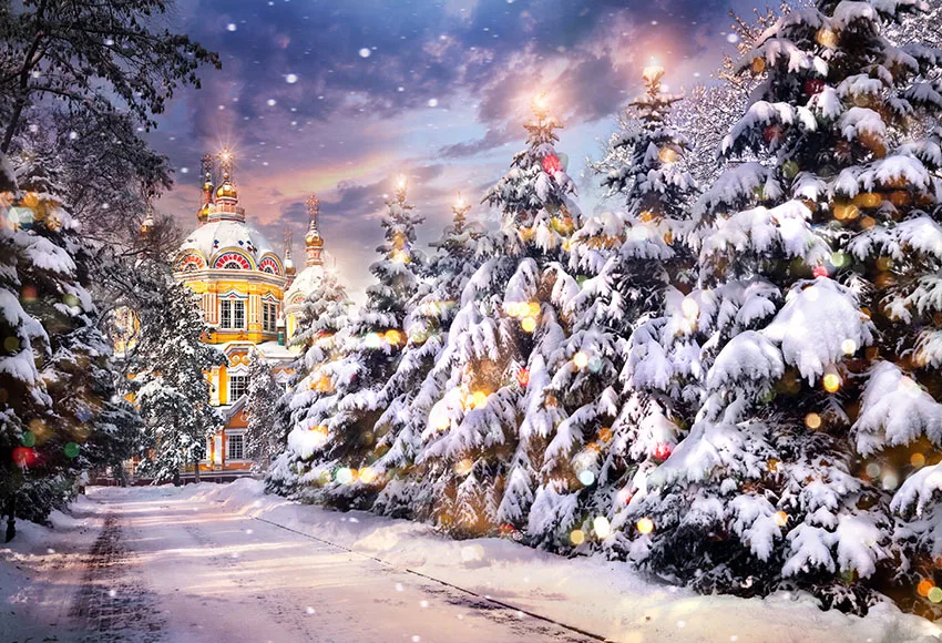 Рождественские фоны для студийной фотосъемки зимний сезон снег лес Снежинка домашний декор праздник семейный праздник фотосессия