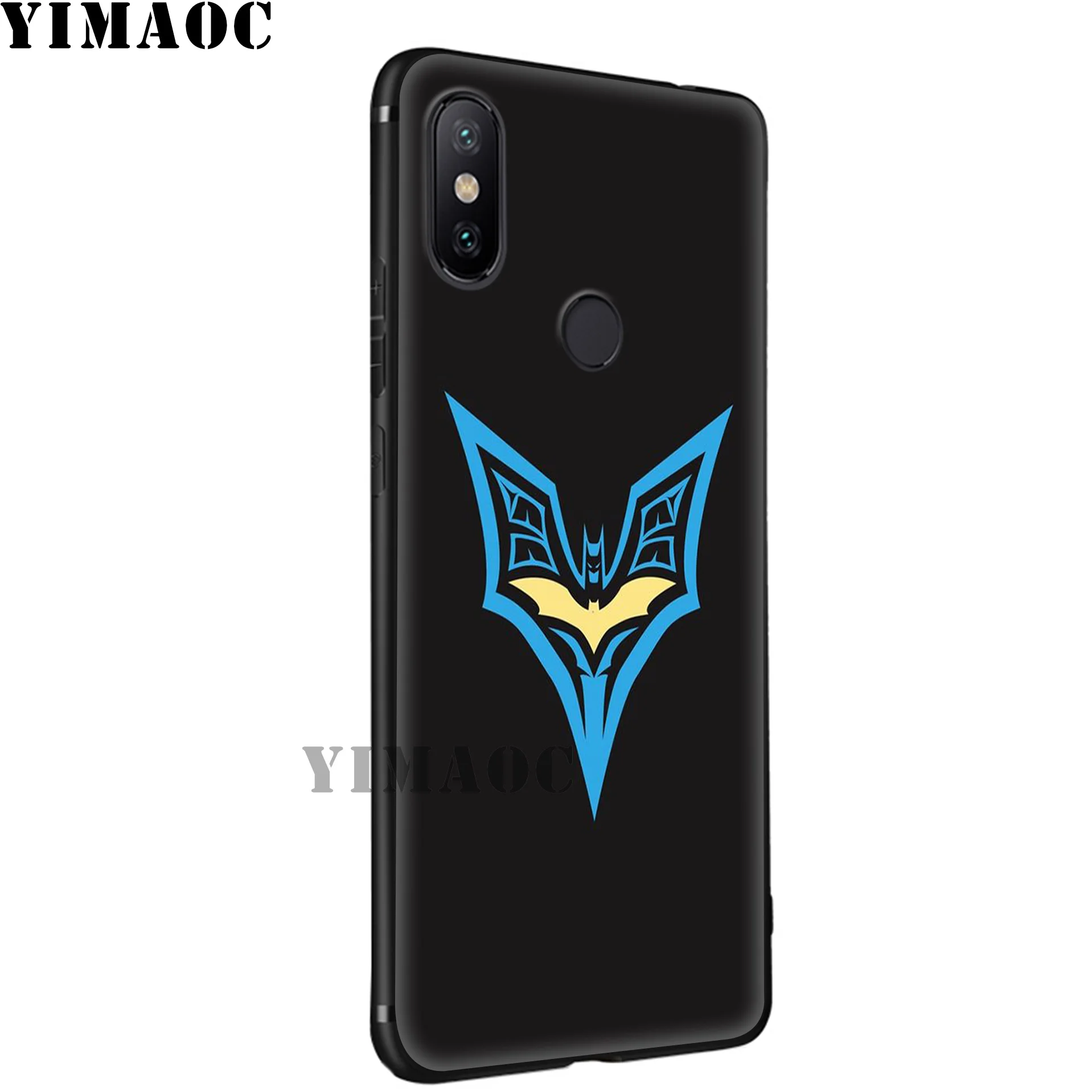 YIMAOC Batman Dark Knight Logo Soft Silicone Case for Xiaomi MI 9 8 Se 6 MAX 3 A1 A2 Lite MIA1 MIA2 Lite 6X 5X POCOPHONE F1