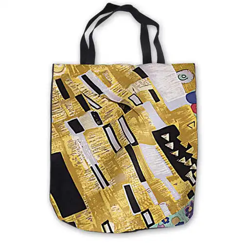 На заказ холст gustav_klimt_-_ ria_munk_(1) сумка-тоут ручная сумка хозяйственная сумка Повседневная пляжная сумка складная 180911-03-45 - Цвет: Tote Bags