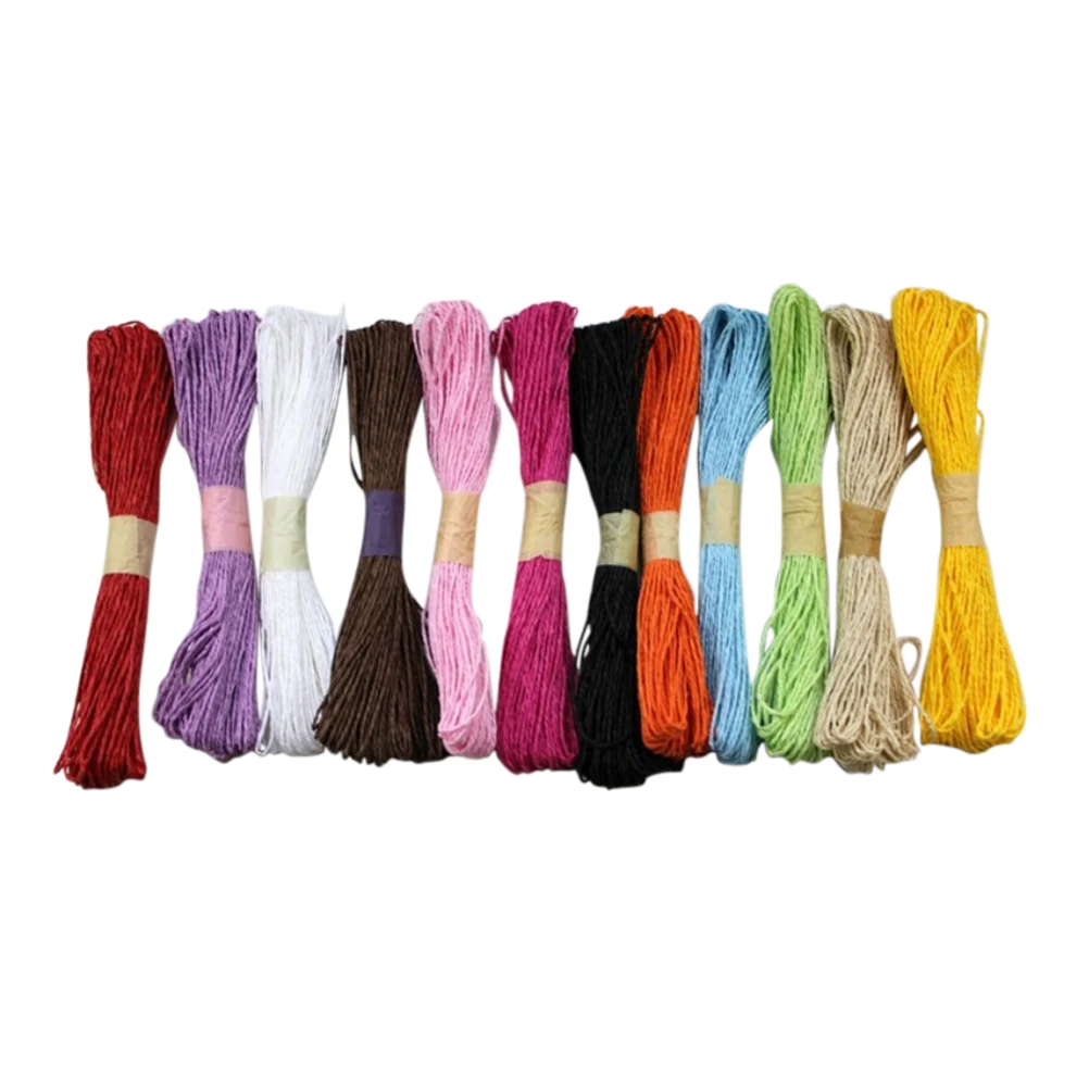 

10M 2mm Raffia Paper Cord Packing Rope Kid's Handmade Fabric Paper Twine String Home Decorations DIY Apparel Sewing Craft
