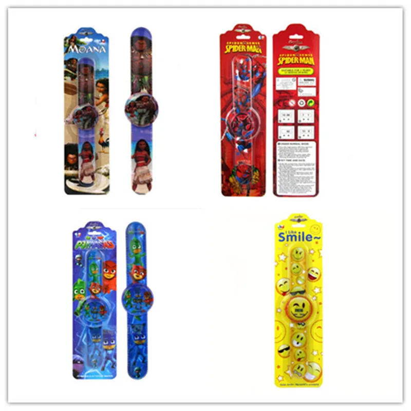 Vaiana Moana Watc Characters Catboy Owlette Gekko Cloak Action Figure Smiling face watch Toys Vinyl Doll