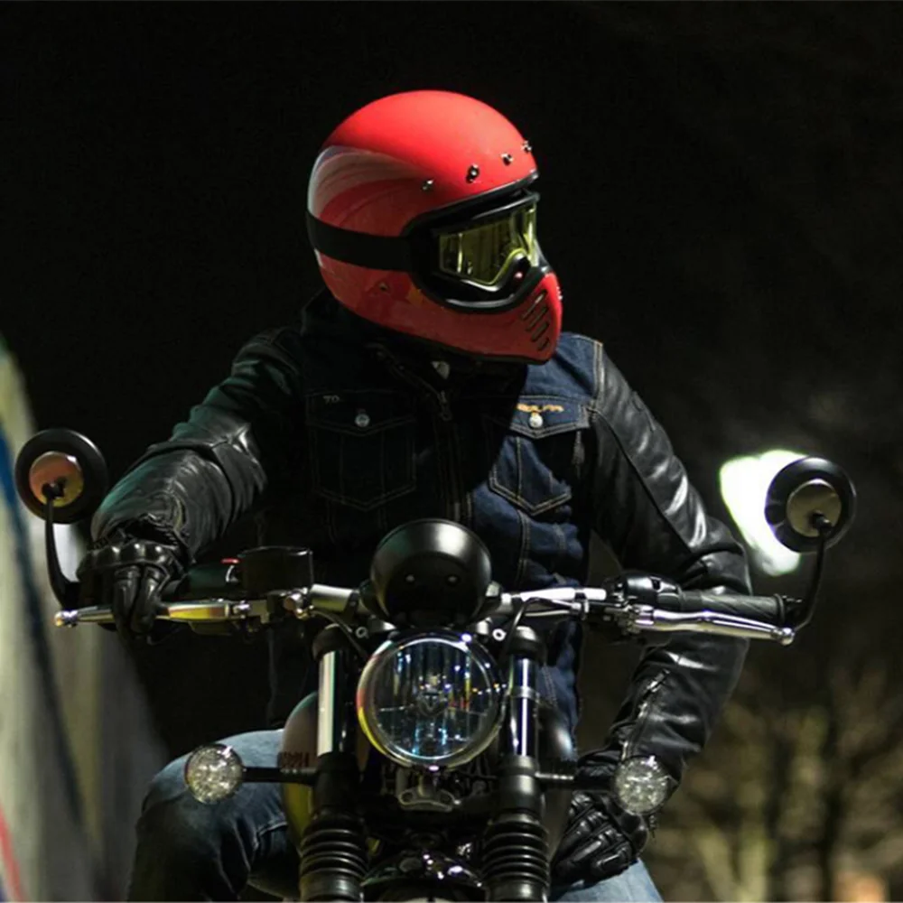 AMZ Новый мотоциклетный шлем из стекловолокна для мотокросса casco moto Полнолицевой