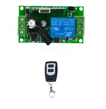 

433M Wireless RF Remote Control Light Switch Relay Output Radio DC 12V 1 CH Channel 1CH Receiver Module Transmitter