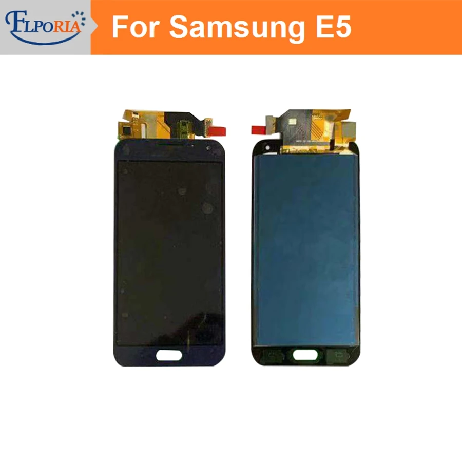 

For Samsung E5 E500 LCD Display Touch Screen Digitizer Assembly + Middle Frame With Battery Cover + Sim Card Tray