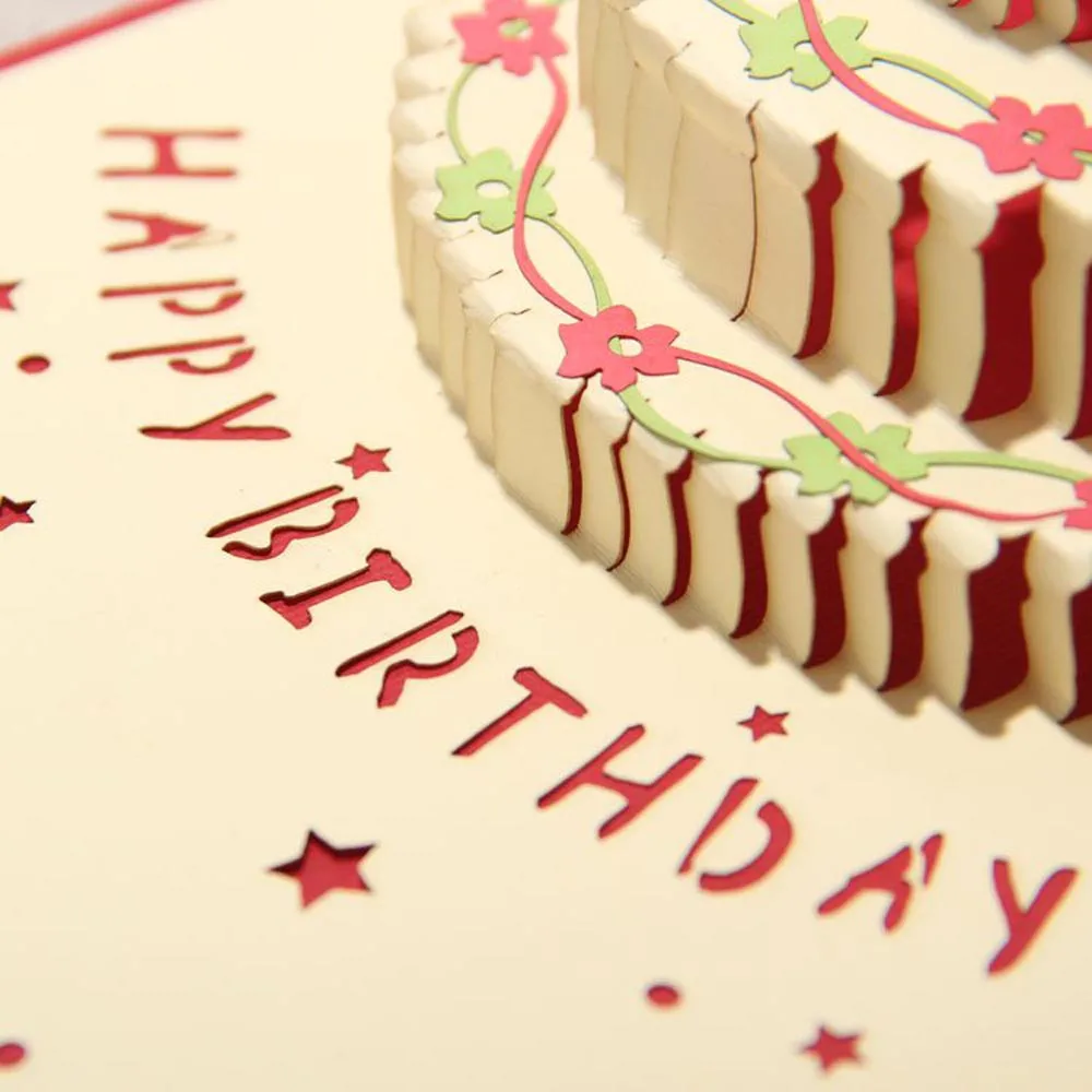 3D всплывающие карты валентинка влюбленный с днем рождения поздравительные открытки для юбилея Carte Se Voeux# B0