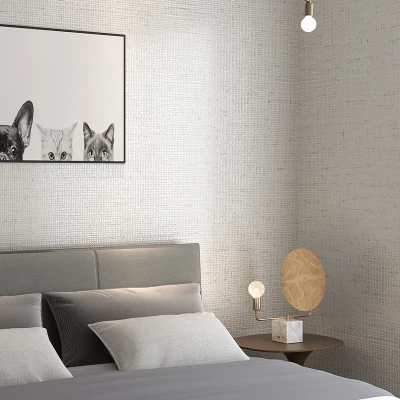 Non-woven Wallpaper Modern Hotel Linen Fabric Chinese Solid Color Home Decoration Wallpapers Non-woven Wallpaper Modern Hotel Linen Fabric Chinese Solid Color Home Decoration Wallpapers