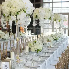 80 см высокий акриловый подсвечник цветок стенд подсвечник Настольный центр кусок Свадебные украшения