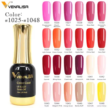 

#60751 Venalisa Nail Gel Polish High Quality Nail Art Salon Tip 120 Color 12ml VENALISA Soak off Organic UV LED Nail Gel Varnish