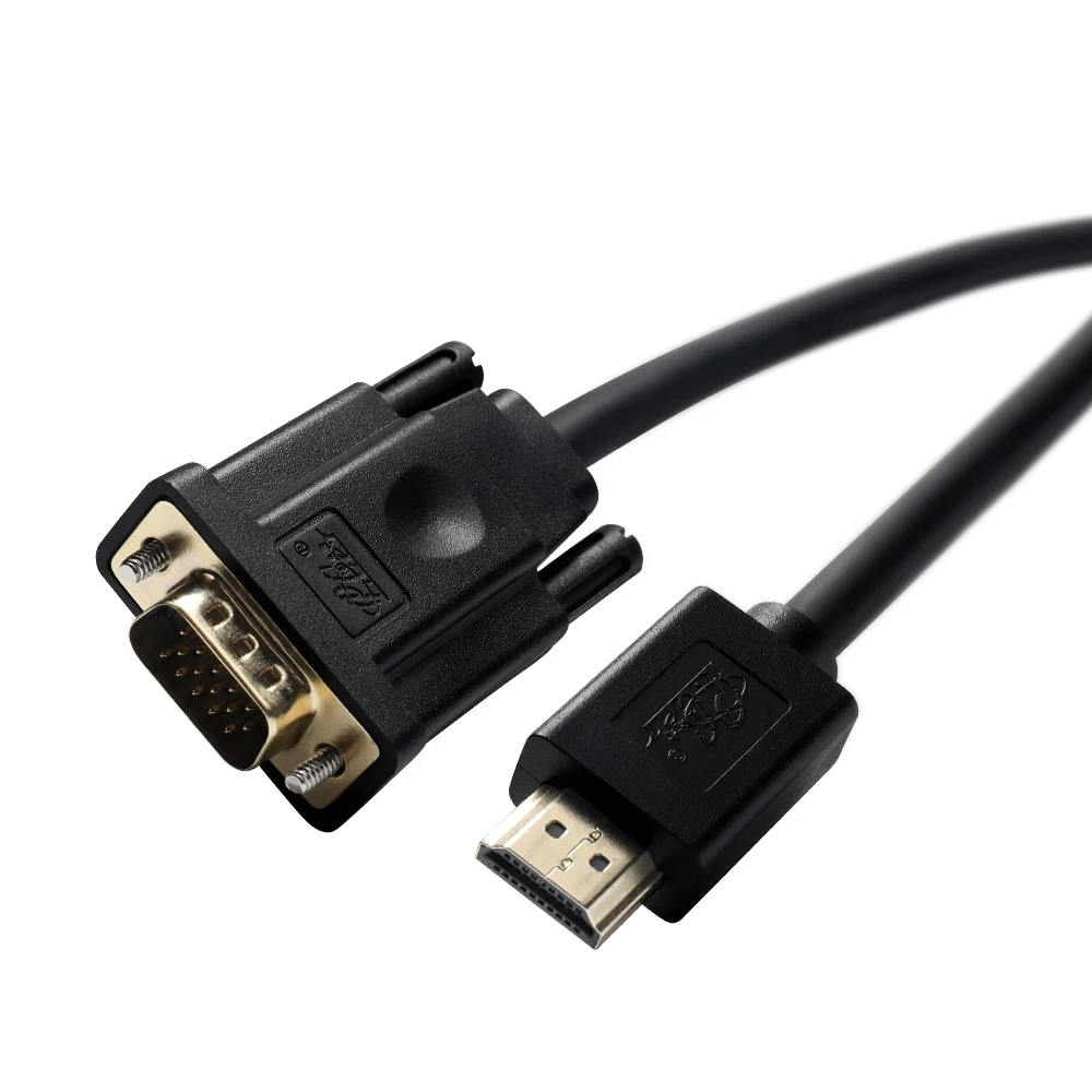 PCER кабель HDMI VGA HDMI мужчина к VGA Мужской кабель для ПК монитор HDTV проектор HDMI к VGA шнур