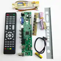 v56 Universal LCD TV Controller Driver Board PC/VGA/HDMI/USB Interface 1 lamp inverter +30pin 1ch-6bit lvds 561161