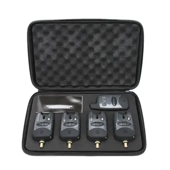 

Lixada Wireless Fishing Alarm Fishing Alerts Bite Alarm Set 4 1 Swinger Sound Kit Carp Fishing Indicator Light Bell LED Pesca