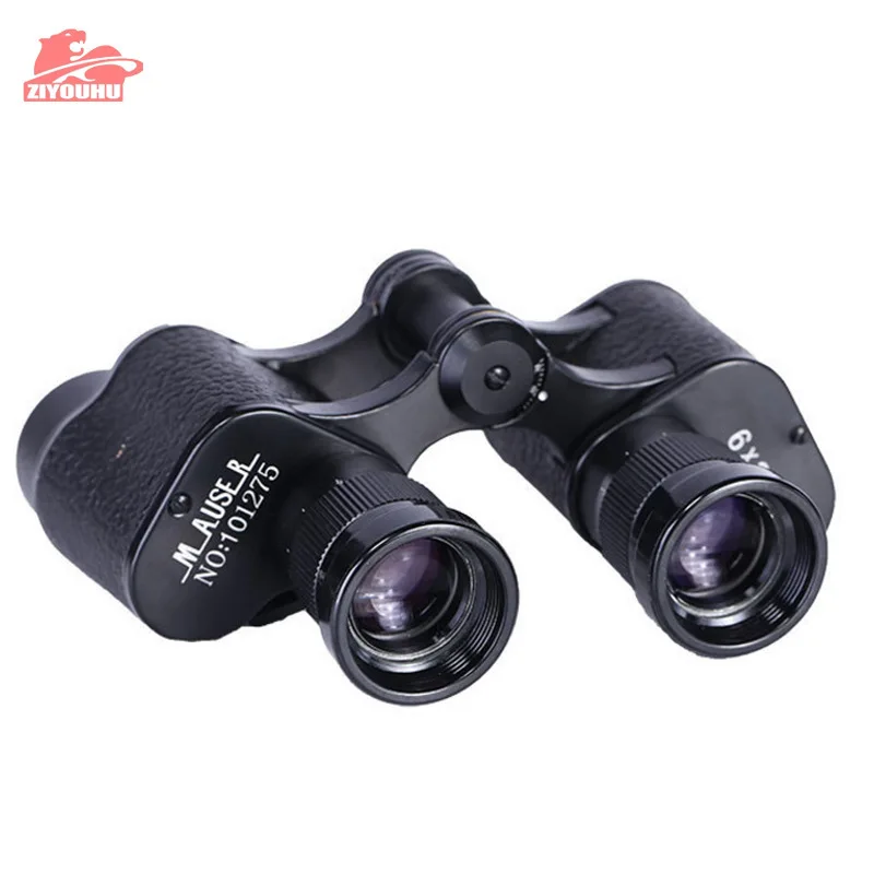 ZIYOUHU 6X24 Original Germany Military Binoculars Full-metal Telescope Hd High Quality Nitrogen waterproof with Leather Bag