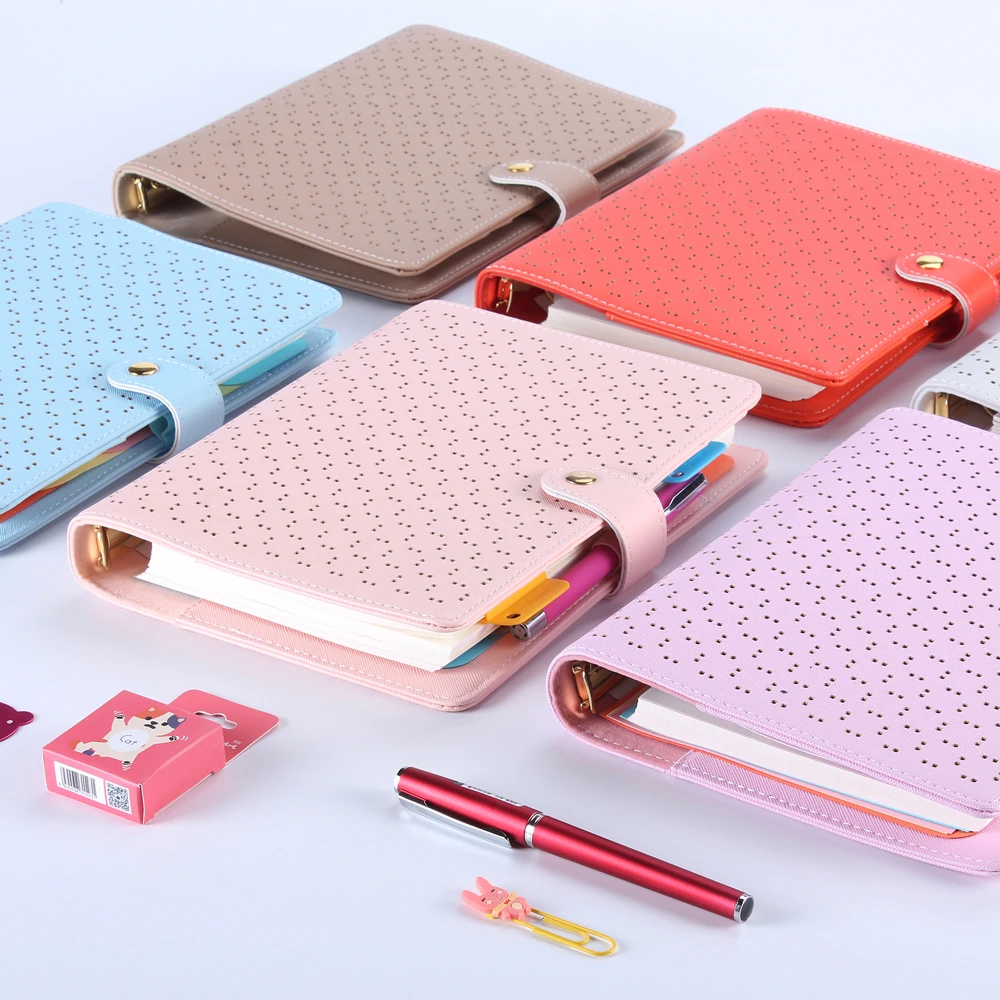New creative hollow leather spiral notebooks,cute office agenda planner organizer/person diary binder planner Gift Wrapped A5A6 New creative hollow leather spiral notebooks,cute office agenda planner organizer/person diary binder planner Gift Wrapped A5A6