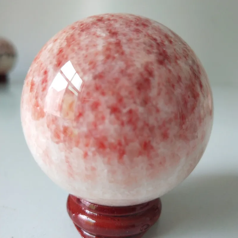 50/55 мм натуральный красный узор ballstone кварцевый хрустальный шар красивые красные узорчатые каменные шарики - Цвет: E6             50-55