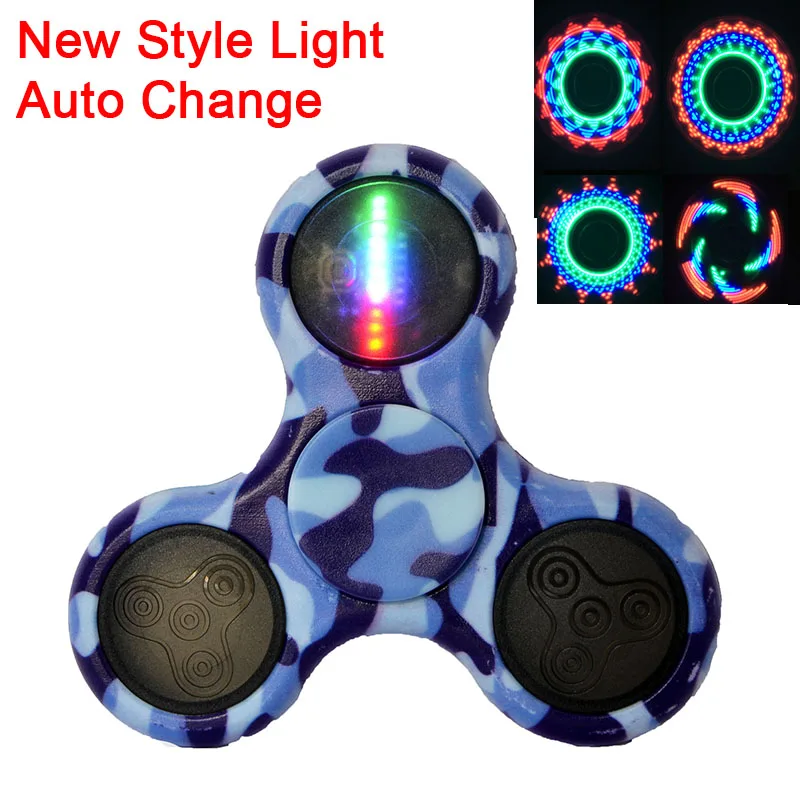 

New LED Light Tri-spinner Antistress Figet Fidget Spinner Fidger Luminous Spinner Skinner Lumineux Hand Spiner Stres Carki 20