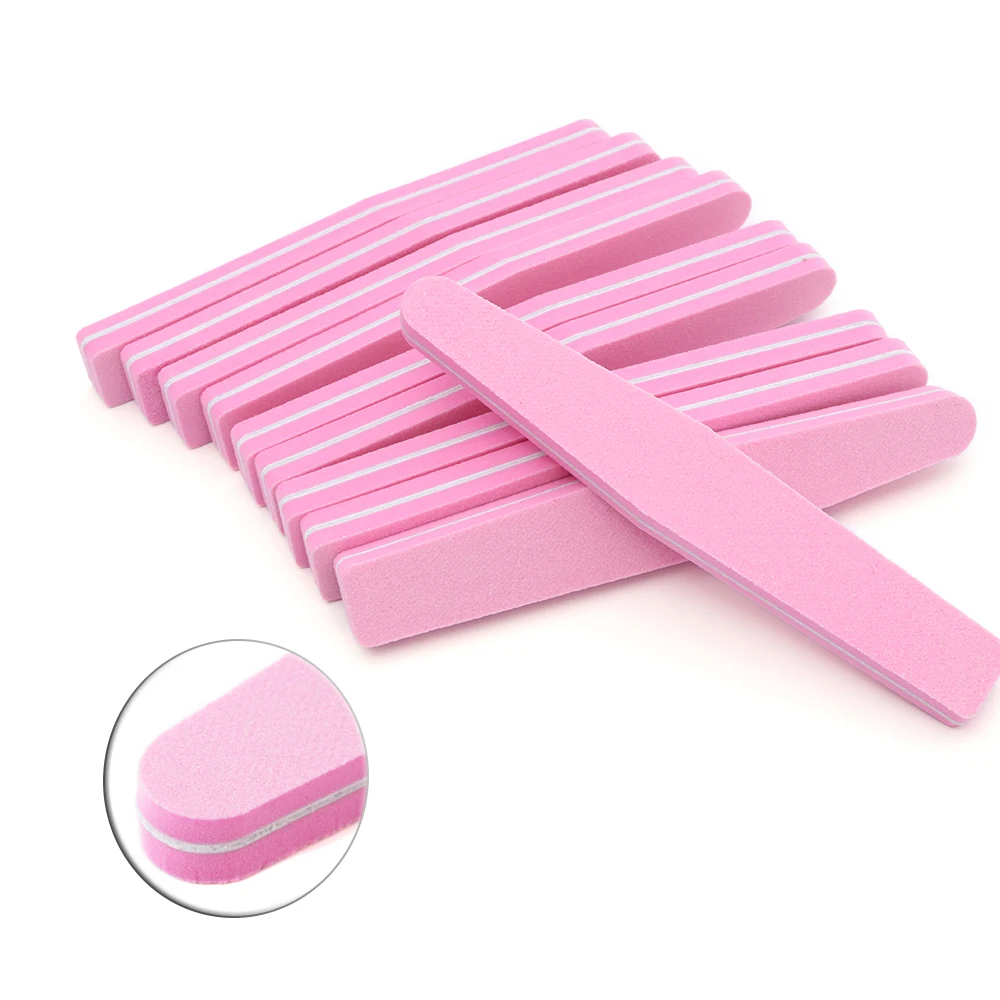 

3pcs/10pcs Set Professional Nail Sanding Buffer Double Side Block Sand Paper Sponge Nail Files Rhombus Pink Nail Art Tool TR832