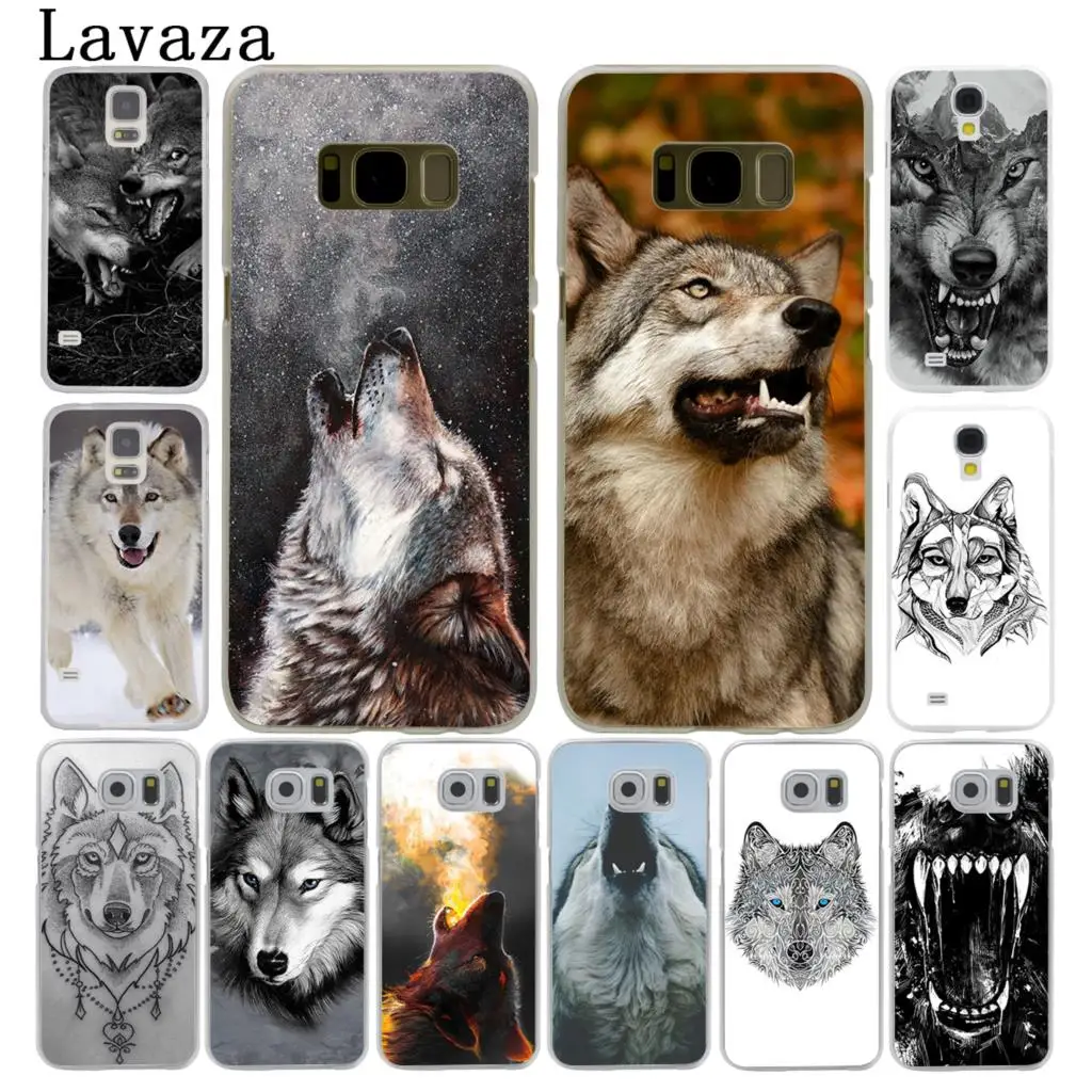 

Lavaza Fierce Snow Wolf Hard Style Phone Shell Case for Samsung Galaxy S7 S6 Edge S8 S9 S10 Plus S10E Cover